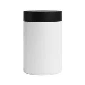 Pote 1kg Branco c/ tampa preta
