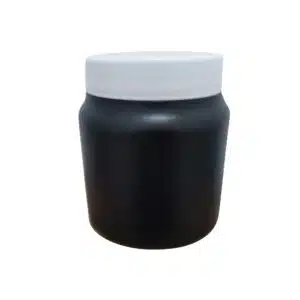 Pote 300grs Preto c/ Tampa branca