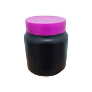 Pote 300grs Preto c/ Tampa Rosa