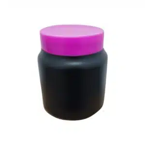 Pote 300grs Preto c/ Tampa Rosa