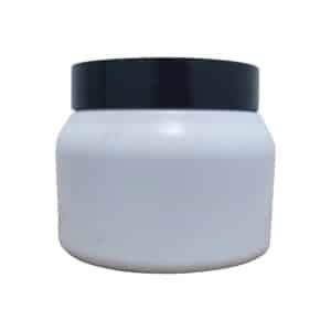 Pote 300g Branco c/ tampa preta