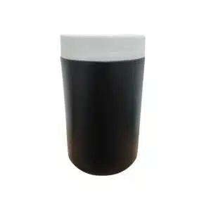Pote 1kg Preto c/ tampa Branca