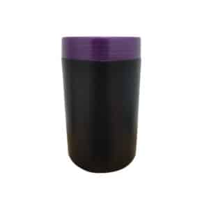 Pote 1kg Preto c/ tampa Roxa