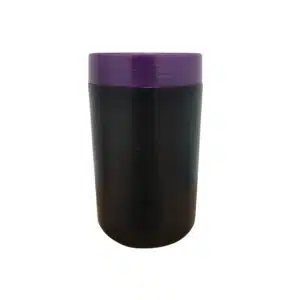 Pote 1kg Preto c/ tampa Roxa