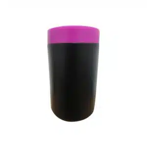 Pote 1kg Preto c/ tampa Rosa