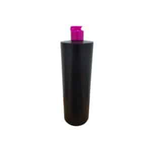 Frasco Preto c/ Tampa Rosa