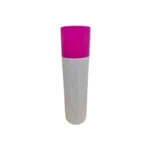 Frasco Branco 300ml c/ Tampa Rosa