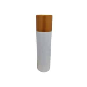 Frasco Branco 300ml c/ Tampa Marrom