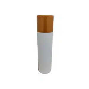 Frasco Branco 300ml c/ Tampa Marrom