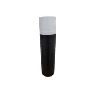 Frasco Preto 300ml c/ Tampa Branca
