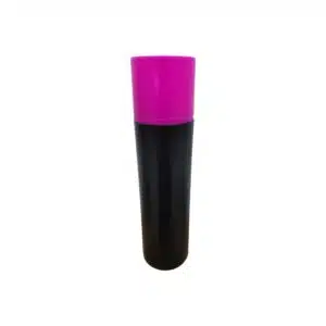 Frasco Preto 300ml c/ Tampa Rosa