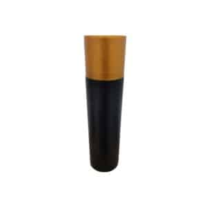 Frasco Preto 300ml c/ Tampa Marrom