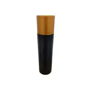 Frasco Preto 300ml c/ Tampa Marrom