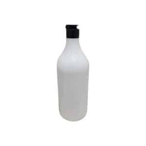 Frasco Branco 300ml c/ Tampa Preta