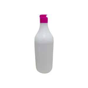 Frasco Branco 300ml c/ Tampa Rosa