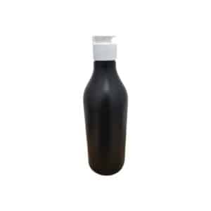 Frasco Preto 300ml c/ Tampa Branca