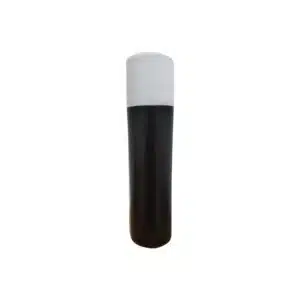 Frasco Preto 300ml c/ Tampa Big Disk Top Branca
