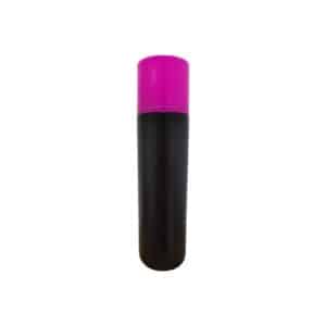 Frasco Preto 300ml c/ Tampa Big Disk Top Rosa