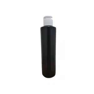 Frasco Preto 300ml c/ Tampa branca FlipTop
