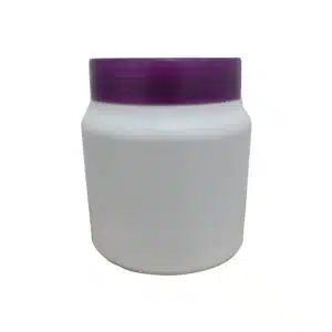 Pote 500grs Branco c/ tampa Lilás