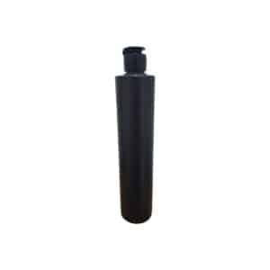 Frasco Preto Alto 500ml c/ Tampa Preta
