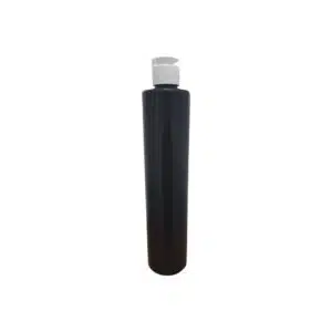 Frasco Preto Alto 500ml c/ Tampa Branca