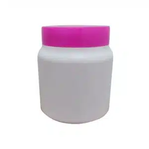 Pote 300grs Branco c/ tampa Rosa