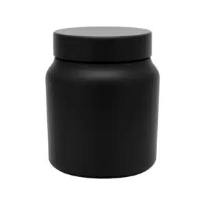 Pote Ombrado 1kg Preto c/ tampa preta